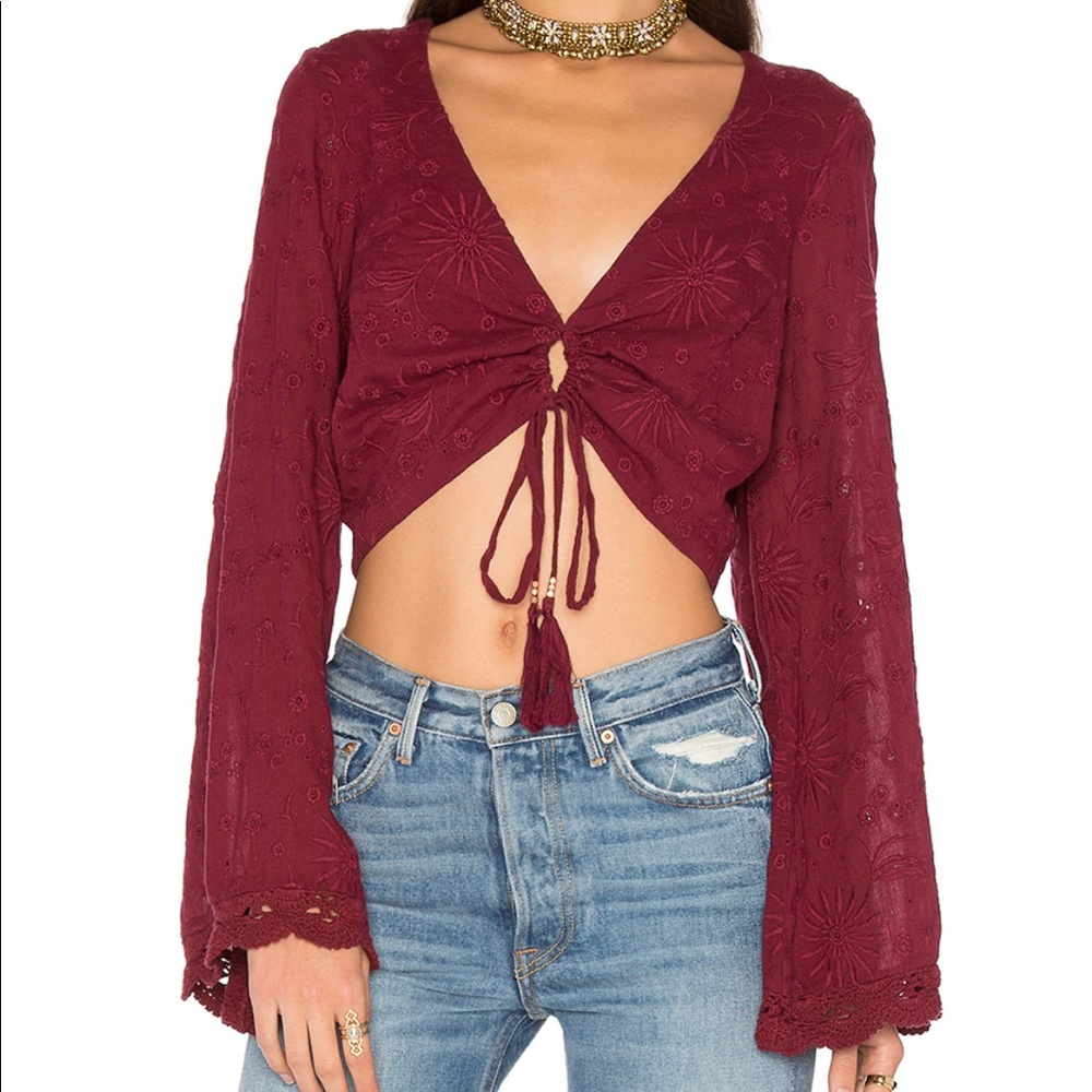 Winston White “Bianca” top in Sangria